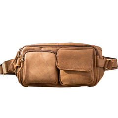 Leather Mens FANNY PACK MENS WAIST BAG HIP PACK BELT BAG FOR MEN