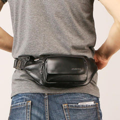 Leather Mens FANNY PACK MENS WAIST BAG HIP PACK BELT BAG FOR MEN