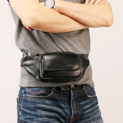 Leather Mens FANNY PACK MENS WAIST BAG HIP PACK BELT BAG FOR MEN