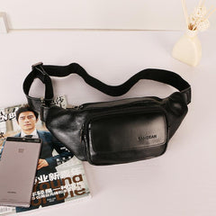 Leather Mens FANNY PACK MENS WAIST BAG HIP PACK BELT BAG FOR MEN