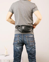 Leather Mens FANNY PACK MENS WAIST BAG HIP PACK BELT BAG FOR MEN