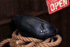 Leather Mens Fanny Pack Waist Bag Hip Pack Belt Bag Bumbag for Men