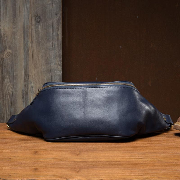 Leather Mens Fanny Pack Waist Bag Hip Pack Belt Bag Bumbag for Men MSG02781008