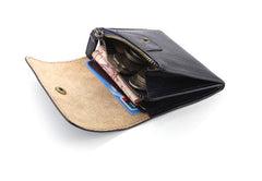 Leather Mens Front Pocket Wallet Card Wallets Slim Small Change Wallets for Men