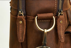 Leather Mens Handbag Briefcase Shoulder Bag Messenger Bag Travel Bag Business Bag for men