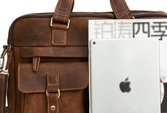 Leather Mens Handbag Briefcase Shoulder Bag Messenger Bag Travel Bag Business Bag for men