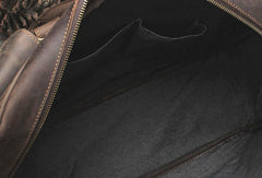 Vintage Leather Mens Large Briefcase Travel Bag Large Business Bag for men