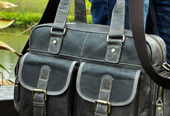 Leather Mens Messenger Bag Travel Bag Shoulder Bag Business Bag for men