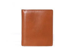 Leather Mens Slim Bifold Small Wallet Front Pocket Wallet billfold Small Wallet for Men