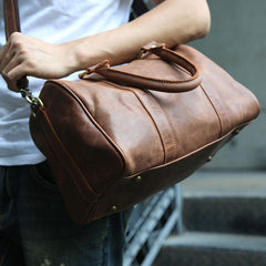 Leather Mens Small Weekender Bags Travel Bag Shoulder Bags for men