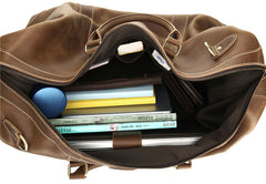 Leather Mens Large Weekender Bag Vintage Travel Bag Duffle Bag