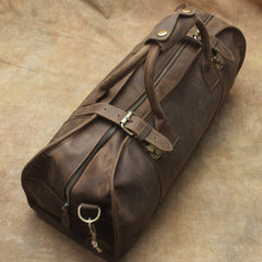 Leather Mens Weekender Bags Vintage Travel Bag Duffle Bag