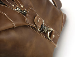 Leather Mens Large Weekender Bag Vintage Travel Bag Duffle Bag