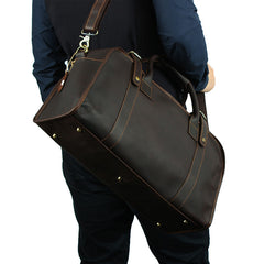 Leather Mens Weekender Bags Vintage Travel Bag Duffle Bag