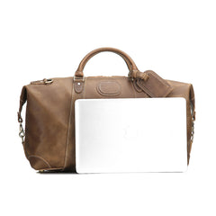 Leather Mens Large Weekender Bag Vintage Travel Bag Duffle Bag
