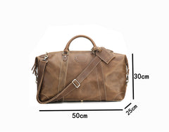 Leather Mens Large Weekender Bag Vintage Travel Bag Duffle Bag