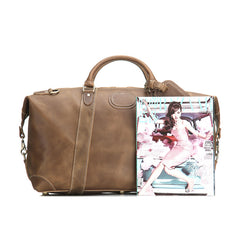 Leather Mens Large Weekender Bag Vintage Travel Bag Duffle Bag