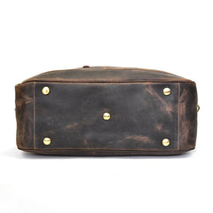 Leather Vintage Mens Weekender Bag Travel Bag Duffle Bag for Men