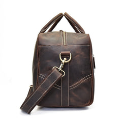 Vintage Leather Mens Weekender Bag Vintage Travel Bag Duffle Bag for Men
