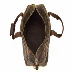 Leather Vintage Mens Weekender Bag Travel Bag Duffle Bag for Men