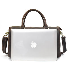 Cool Leather Mens Weekender Bag Vintage Travel Bag Duffle Bag for Men