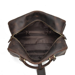 Vintage Leather Mens Weekender Bag Vintage Travel Bag Duffle Bag for Men