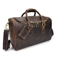 Leather Mens Weekender Bag Vintage Travel Bag Duffle Bag Bag