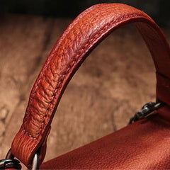 Vintage Womens Leather Handbags Purse Brown Satchel Handbags Shoulder Crossbody Bags for Ladies