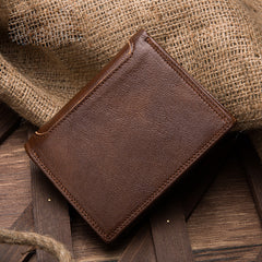 Leather Slim Small Mens Wallet Bifold billfold Wallet for Men