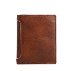 Leather Slim Small Mens Wallet Bifold billfold Wallet for Men