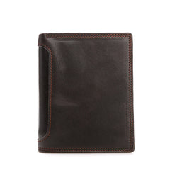 Leather Slim Small Mens Wallet Bifold billfold Wallet for Men