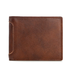 Leather Slim Small Mens Wallet Bifold billfold Wallet for Men