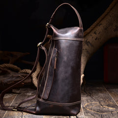 Leather Sling Bag for Men Vintage Chest Crossbody Bag For Mens