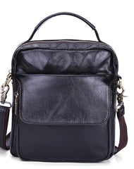 Leather Small Handbag Messenger Bag Shoulder Bag For Men