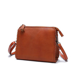 Brown SMall Leather Womens Small Shoulder Bag Small Black Leather Side Bag Crossbody Bag for Ladies