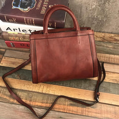 Leather Women Handbag Tooling Vintage Bag Shoulder Bag Purse For Women - EverHandmade