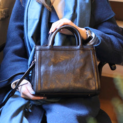 Leather Women Handbag Tooling Vintage Bag Shoulder Bag Purse For Women - EverHandmade