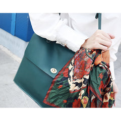 Leather Womens Briefcase Shoulder Bag Work Bag For Women