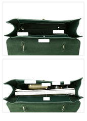 Leather Womens Briefcase Shoulder Bag Work Bag For Women