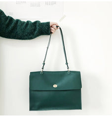 Leather Womens Briefcase Shoulder Bag Work Bag For Women
