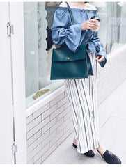 Leather Womens Briefcase Shoulder Bag Work Bag For Women