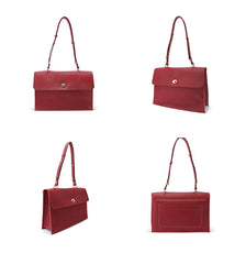 Leather Womens Briefcase Shoulder Bag Work Bag For Women