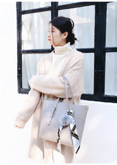 Leather Womens Stylish Brown Tote Bag Shoulder Bag For Women
