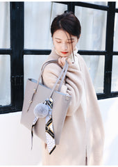 Leather Womens Stylish Brown Tote Bag Shoulder Bag For Women