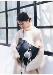 Leather Womens Stylish Brown Tote Bag Shoulder Bag For Women