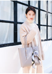 Leather Womens Stylish Brown Tote Bag Shoulder Bag For Women