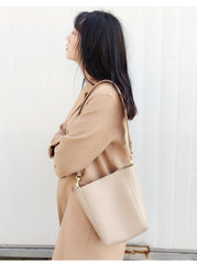 Leather Womens Tote Bucket Bags Work Bag Shoulder Bag For Women