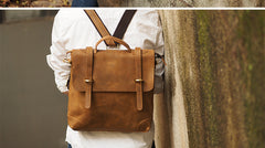 Leather men Briefcase Backpack Messenger Bag Shoulder bag