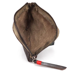 card zip wallet​ Vintage Leather Wallet Mens Zip Around Small Leather Zip Wallet Mens Wallets That Zip