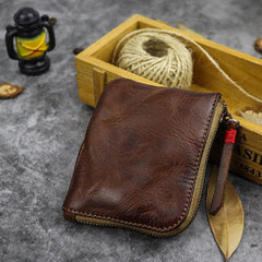 zip-around wallet Vintage Leather Wallet Mens Zip Around Small Leather Zip Wallet Mens Wallets That Zip